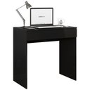 Ver imagem 1 de Mesa Escrivaninha Estudo Loft Minimalista BP 100% MDF 80cm com 01 Gaveta Preto - Desk Design