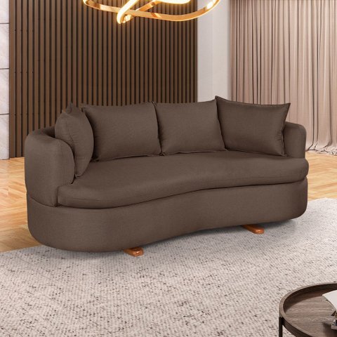 Sofa 4 Lugares Veludo M-204 2m Living Estofados Martins