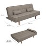 Sofá Cama Silver Linho Carvalho 1,92 - Star Confort - 2
