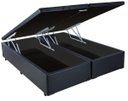 Ver imagem 1 de Cama Box Baú Bipartida King Medida Especial Corino Preto 186x198