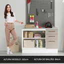 Ver imagem 7 de Balcão Multiuso 120cm 2 Portas 3 Gavetas Agata Madesa