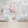 Papel de parede infantil safári animal partitura musical M² PP24B - 2