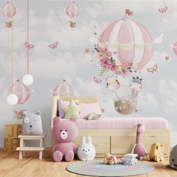 Papel de parede infantil safári animal partitura musical M² PP24B - 3
