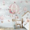 Papel de parede infantil safári animal partitura musical M² PP24B - 4