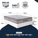 Ver imagem 3 de Cama Box com Colchão Ortobom de Molas Ensacadas Pillow In Pro Vida Casal 138cm