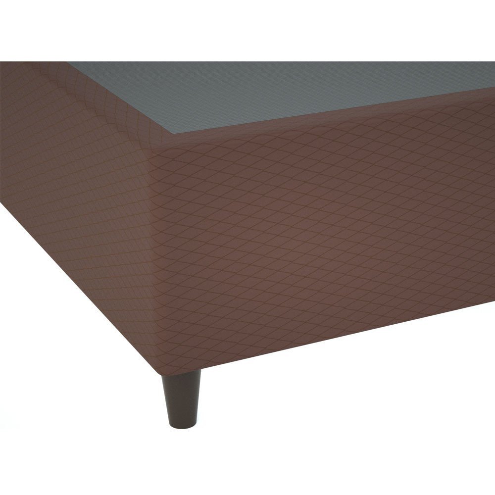 Caixa Box Solteiro Simbal Sorrento 88x188x30cm Marrom Darom Moveis - 3