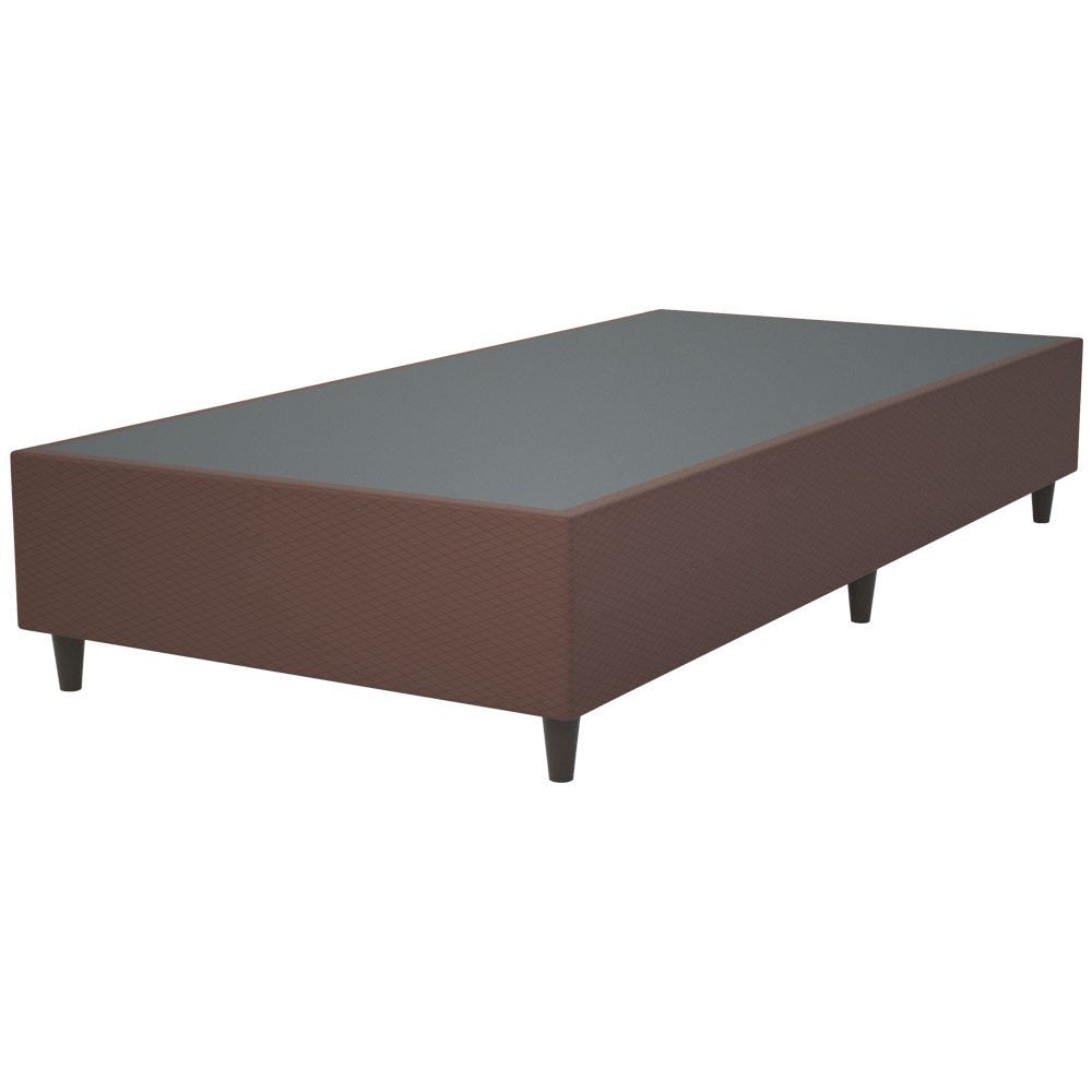 Caixa Box Solteiro Simbal Sorrento 88x188x30cm Marrom Darom Moveis - 1