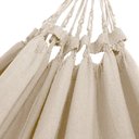 Ver imagem 3 de Kit Rede de Dormir Casal Bege + Ganchos Costura Reforçada