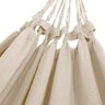 Kit Rede de Dormir Casal Bege + Ganchos Costura Reforçada - 3