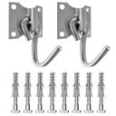 Ver imagem 2 de Kit Rede de Dormir Casal Bege + Ganchos Costura Reforçada