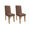 Cadeira de Cozinha Taís Kit 2 Un Nature/suede Joli Chocolate - Cimol - 6
