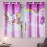 Cortina Infantil Quarto Menino Menina 2,00m x 1,30m Janela - Unicórnio - 1