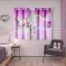 Cortina Infantil Quarto Menino Menina 2,00m x 1,30m Janela - Unicórnio - 2