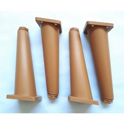 Kit 8 Pés Palito Já Inclinados Sofás Poltronas Racks Mel 16cm - 5