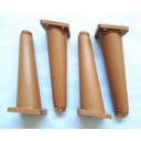 Ver imagem 5 de Kit 8 Pés Palito Já Inclinados Sofás Poltronas Racks Mel 16cm