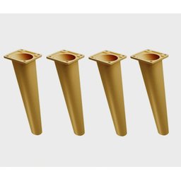 Kit 8 Pés Palito Já Inclinados Sofás Poltronas Racks Mel 16cm - 1