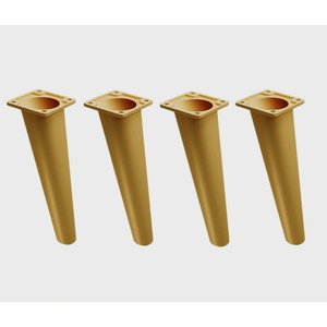 Kit 8 Pés Palito Já Inclinados Sofás Poltronas Racks Mel 16cm