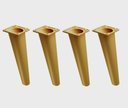 Ver imagem 1 de Kit 8 Pés Palito Já Inclinados Sofás Poltronas Racks Mel 16cm