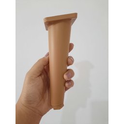 Kit 8 Pés Palito Já Inclinados Sofás Poltronas Racks Mel 16cm - 3