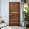 Porta Decorativa Frisada R50vl 210x80cm Pintura Uv Resistente:imbuia - 1