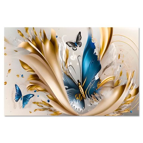 Quadro Decorativo Paisagem Canyon, Tela em Canvas na Vertical Ideal para Ambiente de Sala e Quarto