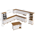 Ver imagem 6 de Cozinha Modulada Retrô Off White/ Nogueira Modelo 02