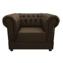 Ver imagem 6 de Kit Poltrona e Namoradeira Chesterfield Ana Suede Marrom - ADJ Decor