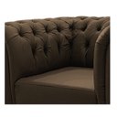 Ver mais imagens de Kit Poltrona e Namoradeira Chesterfield Ana Suede Marrom - ADJ Decor