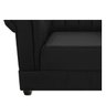 Kit Poltrona e Namoradeira Chesterfield Ana Suede Preto - ADJ Decor - 9
