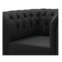 Ver mais imagens de Kit Poltrona e Namoradeira Chesterfield Ana Suede Preto - ADJ Decor