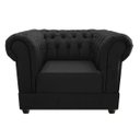 Ver imagem 6 de Kit Poltrona e Namoradeira Chesterfield Ana Suede Preto - ADJ Decor