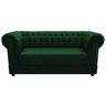 Kit Poltrona e Namoradeira Chesterfield Ana Suede Verde - ADJ Decor - 7