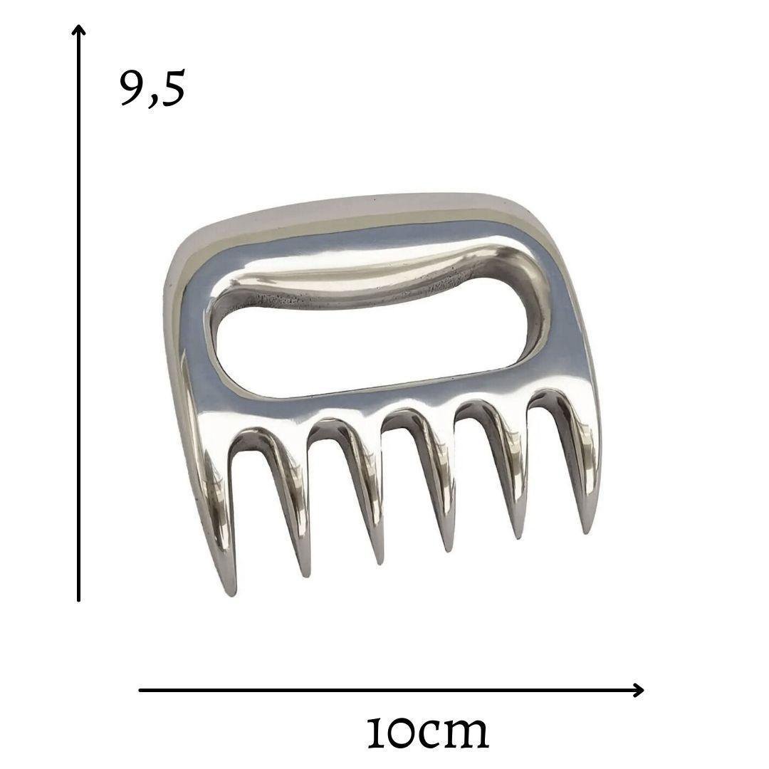 Kit Garra Boi 6 Dentes + Garra De Urso Com Madeira Churrasco ...