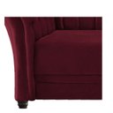 Ver imagem 5 de Poltrona Decorativa Chesterfield Sofia Suede Bordô - ADJ Decor