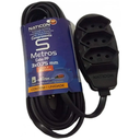 Ver imagem 1 de Extensao Eletrica Naticon 2p+t 3 Tomadas 5mt Preta