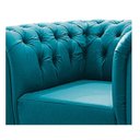 Ver mais imagens de Kit Poltrona e Namoradeira Chesterfield Ana Suede Azul Turquesa - ADJ Decor