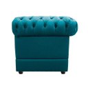 Ver imagem 3 de Kit Poltrona e Namoradeira Chesterfield Ana Suede Azul Turquesa - ADJ Decor
