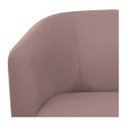 Ver mais imagens de Kit 2 Poltronas Luiza Couro Ecológico Nozes e Linho Rosê - Adj Decor