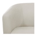 Ver imagem 7 de Poltrona Luiza Base Giratória de Metal Couro Ecológico Nozes e Linho Bege - ADJ Decor