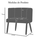 Ver imagem 5 de Poltrona Decorativa Liz Linho Pés Palito Madeira - Estopar Poltrona Liz Linho Linho Cinza