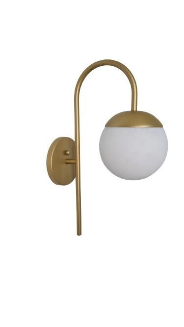 Arandela Bengala C/ Bola 15cm - Dourado Fosco