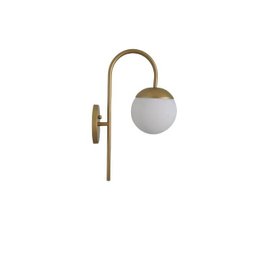 Arandela Bengala C/ Bola 15cm - Dourado Fosco - 4