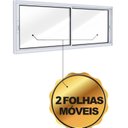 Ver imagem 6 de Janela de Alumínio de Correr Lateral 2 Folhas Móveis 60x150cm Lucasa Ideale