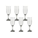 Ver imagem 2 de Conjunto 6 Taças Champanhe Gallant 180ml 7708 - Nadir