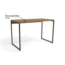 Ver imagem 3 de Mesa de Escritório Industrial 136 cm - Freijó/Preto