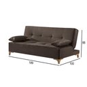 Ver imagem 2 de Sofá Cama 2 Lugares Living M-143 Veludo Martins Marrom