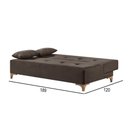 Ver imagem 3 de Sofá Cama 2 Lugares Living M-143 Veludo Martins Marrom