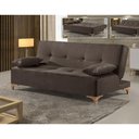Ver imagem 4 de Sofá Cama 2 Lugares Living M-143 Veludo Martins Marrom