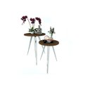 Ver imagem 5 de Conjunto 2 Mesinhas Lateral Canto Sala Quarto Redonda C.m Fs
