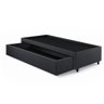 Base Box Cama Solteiro com Gaveta Sapateira 88x188 Cm Linho - 2